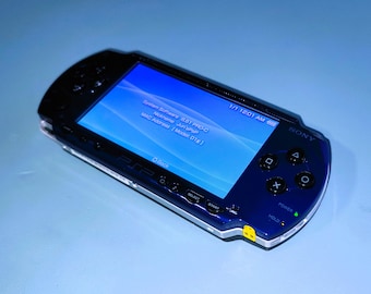 Custom Blue and Black Sony PSP 1001 6.61 Pro-C with Games Bundle