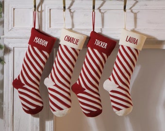Personalized Christmas Stocking, Custom Stocking, Knit Christmas Stocking, Embroidered Stocking, Knit Stocking, Monogrammed Stockings