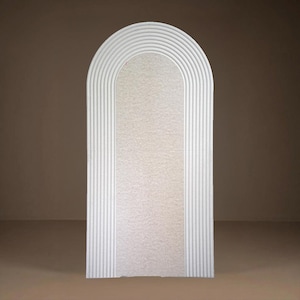 Oval Half Ripple Backdrop | Custom Wedding Backdrop Stand | Birthday & Baby Shower Event Decor