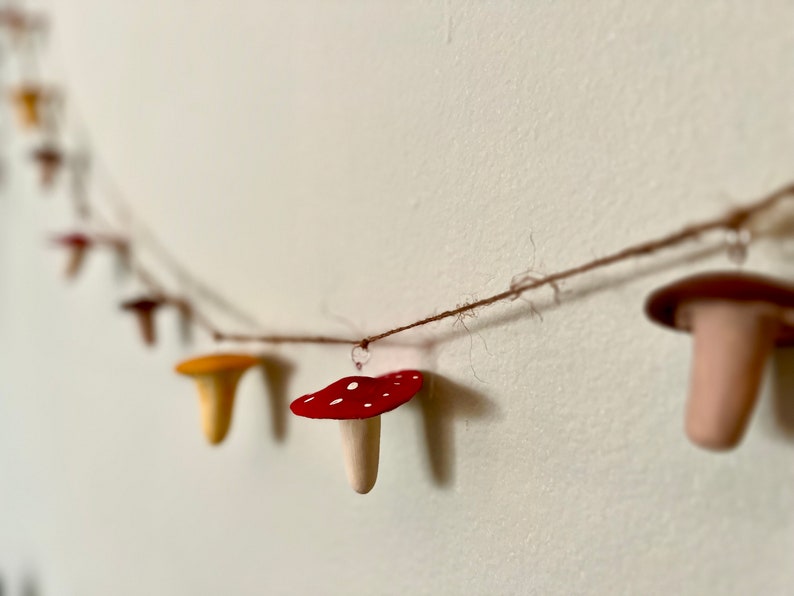 Mushroom Garland Etsy