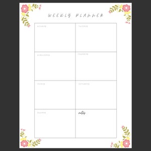 planners, printable, organization, downloadable, weekly planner
