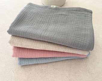 Musselin - Swaddle-Decke - Premium Cotton Double Gauze, 47x47