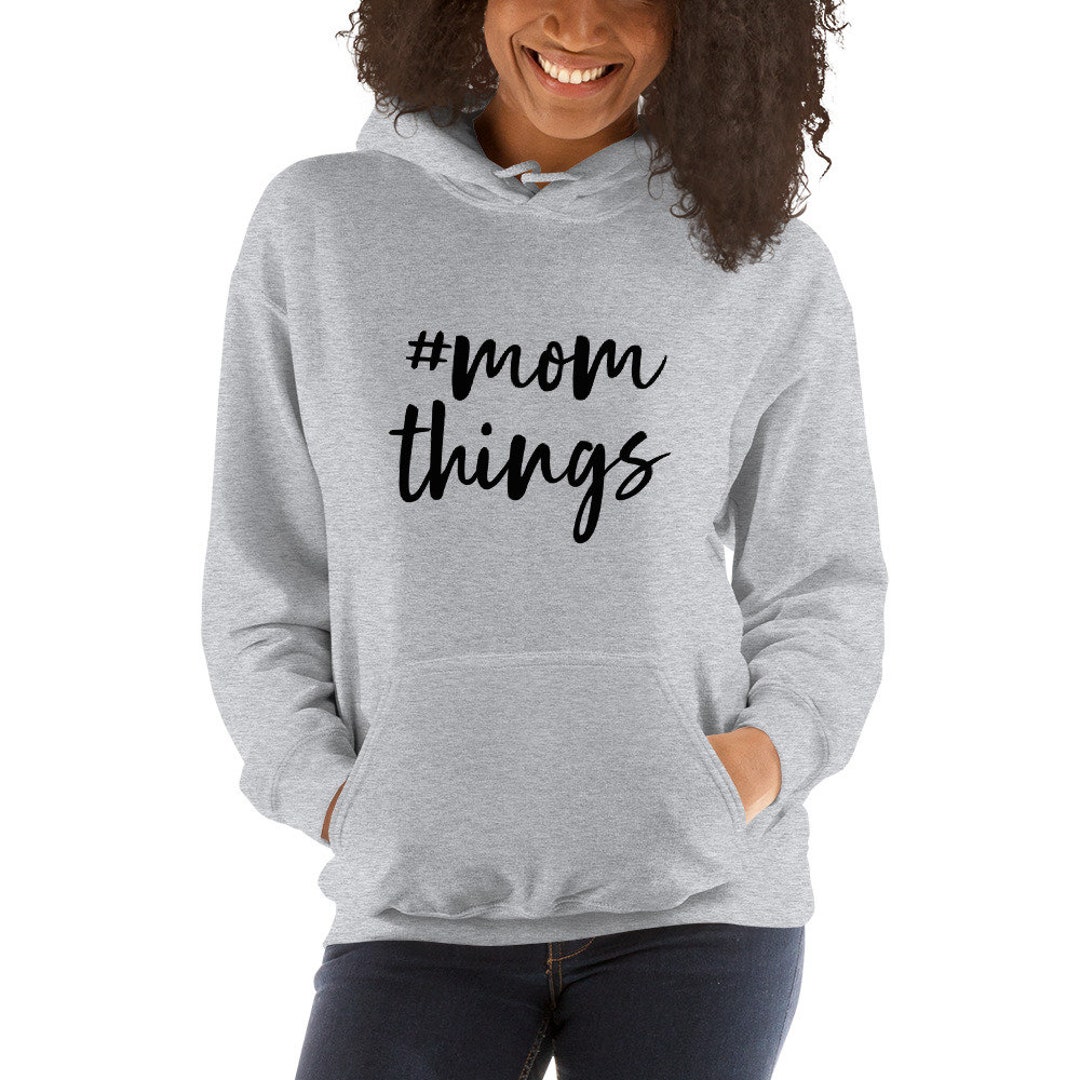 Mom Things Hoodie Gift for Mom Mom's Birthday Funny Mom - Etsy