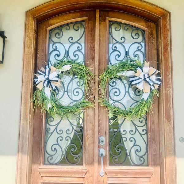 French Door Wreath Etsy