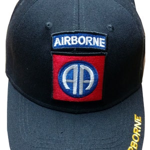 U.S. Army 82nd Airborne Division, AA Emblem, Black hat