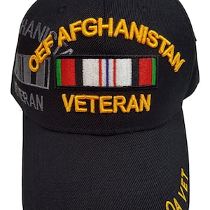 OEF-Afghanistan Veteran, ribbon, black hat