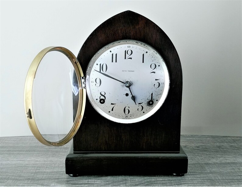 ANTIQUE SETH THOMAS Mahogany Beehive Mantel Clock 10.5 Etsy