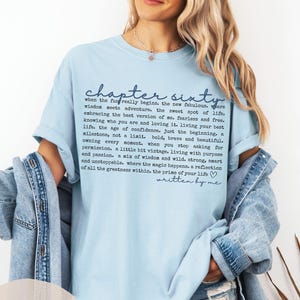 Comfort Colors Chapter 60 Birthday Shirt, 60th Birthday Gifts for Women, Chapter 60 TShirt, Sixtieth Birthday Party Shirt, 1965 Birthday Tee