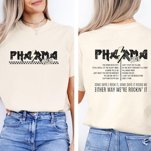 Pharmacy Tour Shirt Featuring Funny Pharmacy Songs, Funny Pharmacy Shirt, Pharmacist Gift, Pharmacy Tech Shirt, Pharmacy Student Tshirt
