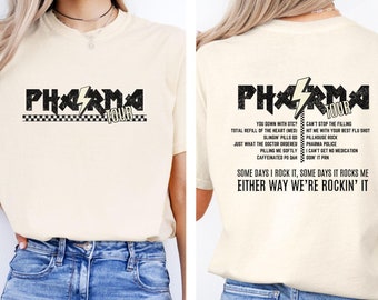 Pharmacy Tour Shirt Featuring Funny Pharmacy Songs, Funny Pharmacy Shirt, Pharmacist Gift, Pharmacy Tech Shirt, Pharmacy Student Tshirt