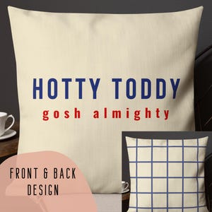 Hotty Toddy Linen Throw Pillow, Rebs Pillow, Mississippi Decor, Oxford Gifts, Ole Miss Pillow, Rebs Christmas Gift, Rebs Football, Rebs Gift