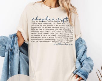Comfort Colors Chapter 50 Birthday Shirt, 50th Birthday Gifts for Women, Chapter 50 TShirt, Fiftieth Birthday Party Shirt, 1975 Birthday Tee