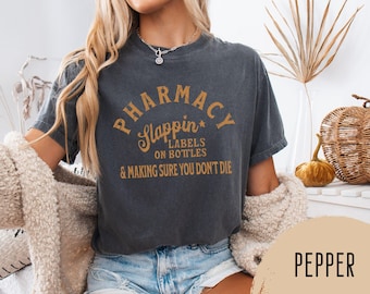 Unisex Funny Pharmacy Shirt, Slappin Labels TShirt, Funny Gift for Pharmacist, Pharmacy Christmas Gift, Pharmacy Shirt Men, Pharmacist Gift