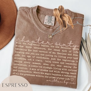 Comfort Colors Chapter 60 Birthday Shirt, 60th Birthday Gifts for Women, Chapter 60 TShirt, Sixtieth Birthday Party Shirt, 1965 Birthday Tee