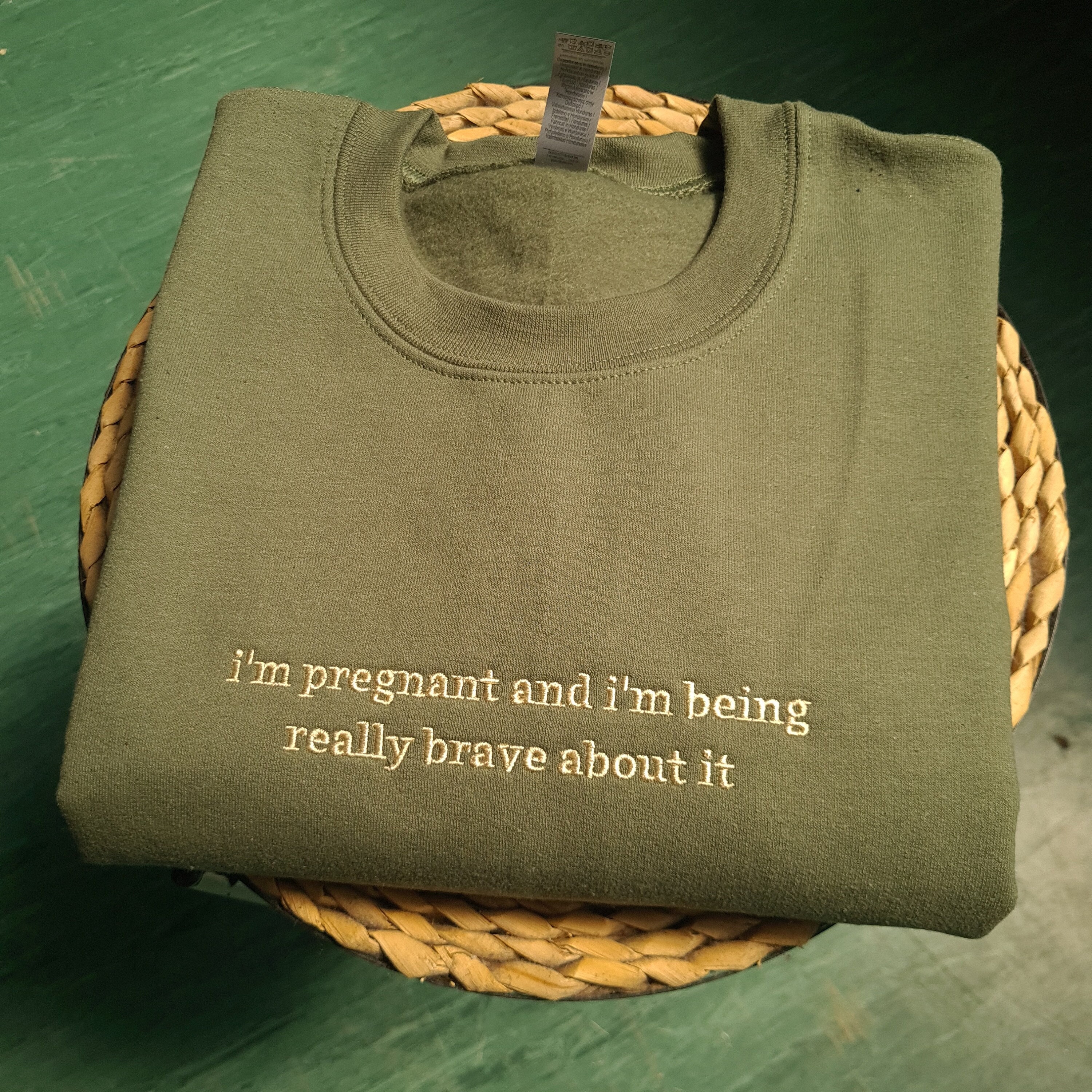 Embroidered Sweatshirt, Pregnancy Gift for Mom, Embroidered Hoodie, New Mom Sweatshirt, Maternity Jumper, Pregnancy Tshirt, Gift for Her