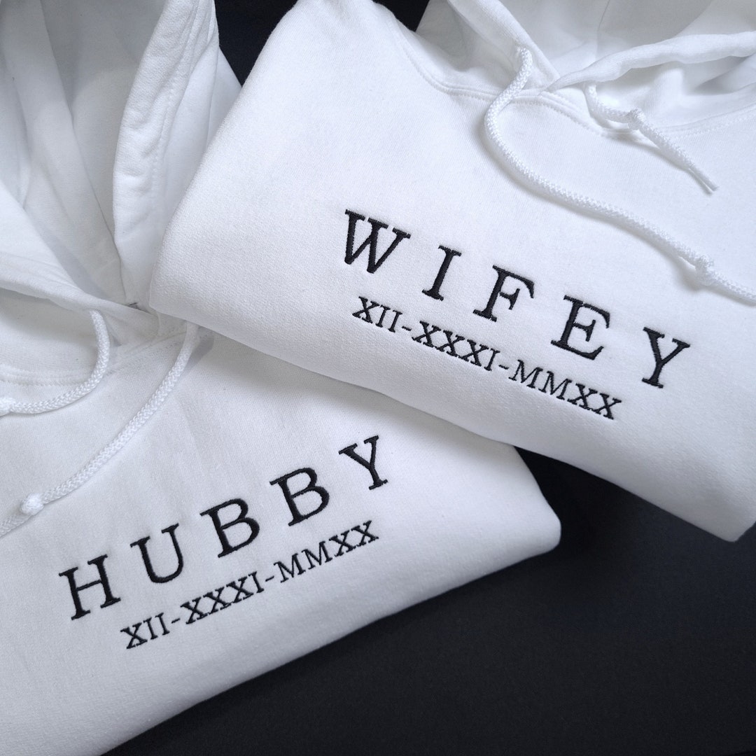 Personalised Multiple Date Roman Numeral Hoodie And Initial Sleeve Uni – Loved By Nature - View #2
