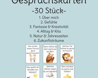 Gesprächskarten Kinder, Kindergarten Morgenkreiskarten, Morgenkreis Idee, Kreiskarten, Gesprächskarten Kindergarten, Gesprächskarten Spiel