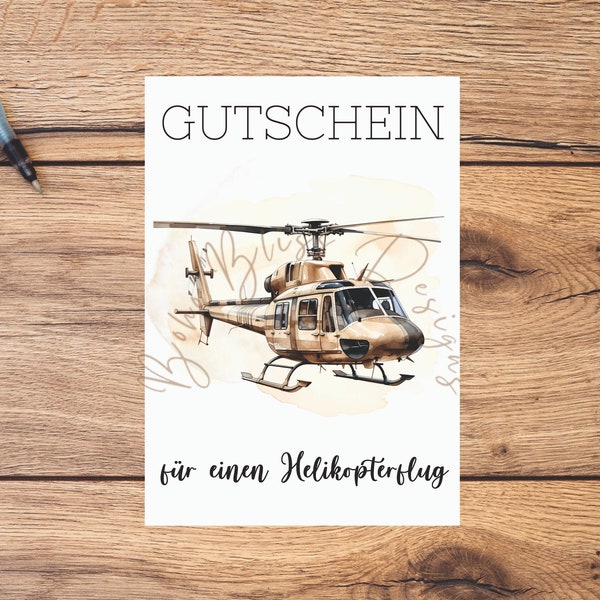 Voucher helicopter flight, helicopter, sightseeing flight, helicopter, gift voucher helicopter flight, voucher helicopter flight, experience voucher