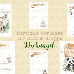 Portfolio templates kindergarten and crèche, kindergarten folder, kindergarten portfolio templates, portfolio kindergarten folder, portfolio daycare