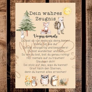 Pagella vera, pagella vera animali della foresta, pagella scolaretto, pagella apprezzativa, pagella animali, pagella motivazionale, pagella speciale