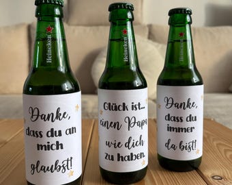 Etichette per bottiglie di birra, regalo per papà, compleanno, festa del papà, modello stampabile per la festa del papà, regalo per la festa del papà, regalo per birreria all'aperto, PDF