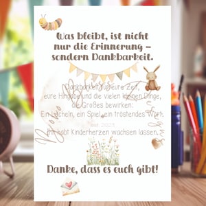 Thank you to the educator, thank you to the educator, farewell gift kindergarten, gift educator, farewell kindergarten, say thank you for the kindergarten graduation