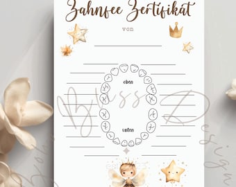 Post from the tooth fairy, tooth fairy gift, card with certificate, tooth fairy certificate, tooth fairy postcard, tooth fairy card, tooth fairy poster, baby tooth