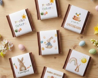 Ritter Sport Mini Banderole, Druckvorlage Ostern Ritter Sport, Ostergeschenke, Banderole Ostern für Rittersport, Mitbringsel Ostern, pdf