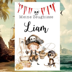 Pirate cover sheet certificates, certificate folder, personalized cover sheet, document folder pirate, certificate folder personalized, certificate folder pirate