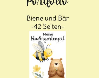 Portfolio templates for kindergarten and crèche, kindergarten folder, kindergarten portfolio templates, portfolio kindergarten folder, portfolio daycare