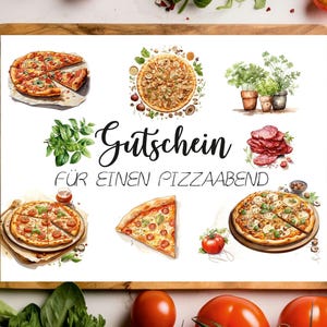 Vale de pizza, ticket de pizza, plantilla de vale de pizza, vale de comida, vale de comida, vale de pizza, invitación de pizza, postal de pizza