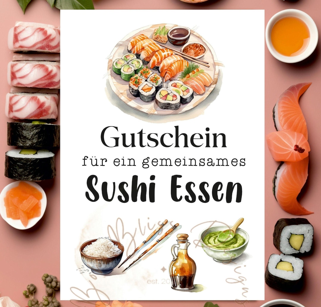 Sushi Voucher, Voucher Card, Card Voucher, Card With Voucher, Sushi ...