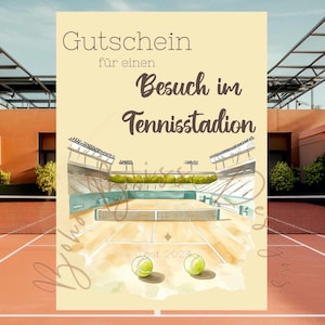 Bon pour stade de tennis, chèque cadeau de tennis, chèque sportif, modèle de chèque de tennis, chèque pour les fans de sport, événement de tennis