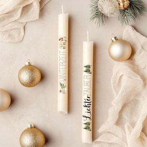 Candle tattoos, water slide film, Christmas candles, Christmas candle tattoos, decorating candles, candle stickers, candle foil