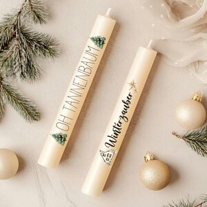 Candle tattoos Christmas, water slide film, candle DIY Christmas project, candle stickers, candle tattoos various motifs, candle file