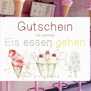 Buono per mangiare il gelato, buono per il gelato, buono regalo per il gelato, buono per il gelato, buono per il gelato, biglietto d'invito per il gelato, buono