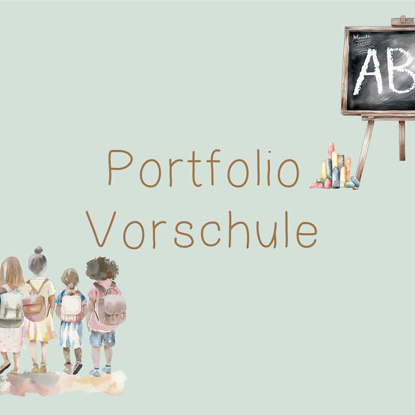 Portfolio Vorschule, Portfolio Vorlagen Kindergarten, Vorschule, Kindergartenordner, Kindergarten Portfolio Vorlagen, Portfolio Kiga