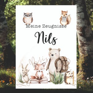 Cover sheet certificates, animals certificate folder, personalized cover sheet, document folder, back to school, personalized certificate folder, certificate folder
