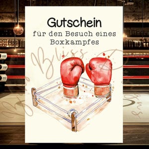 Gutschein Boxkampf, Geschenk Boxsport, Live-Boxkampf Event, Boxsport Gutschein, Sportevent Gutschein,Boxen Live-Ticket,Gutschein für Boxfans