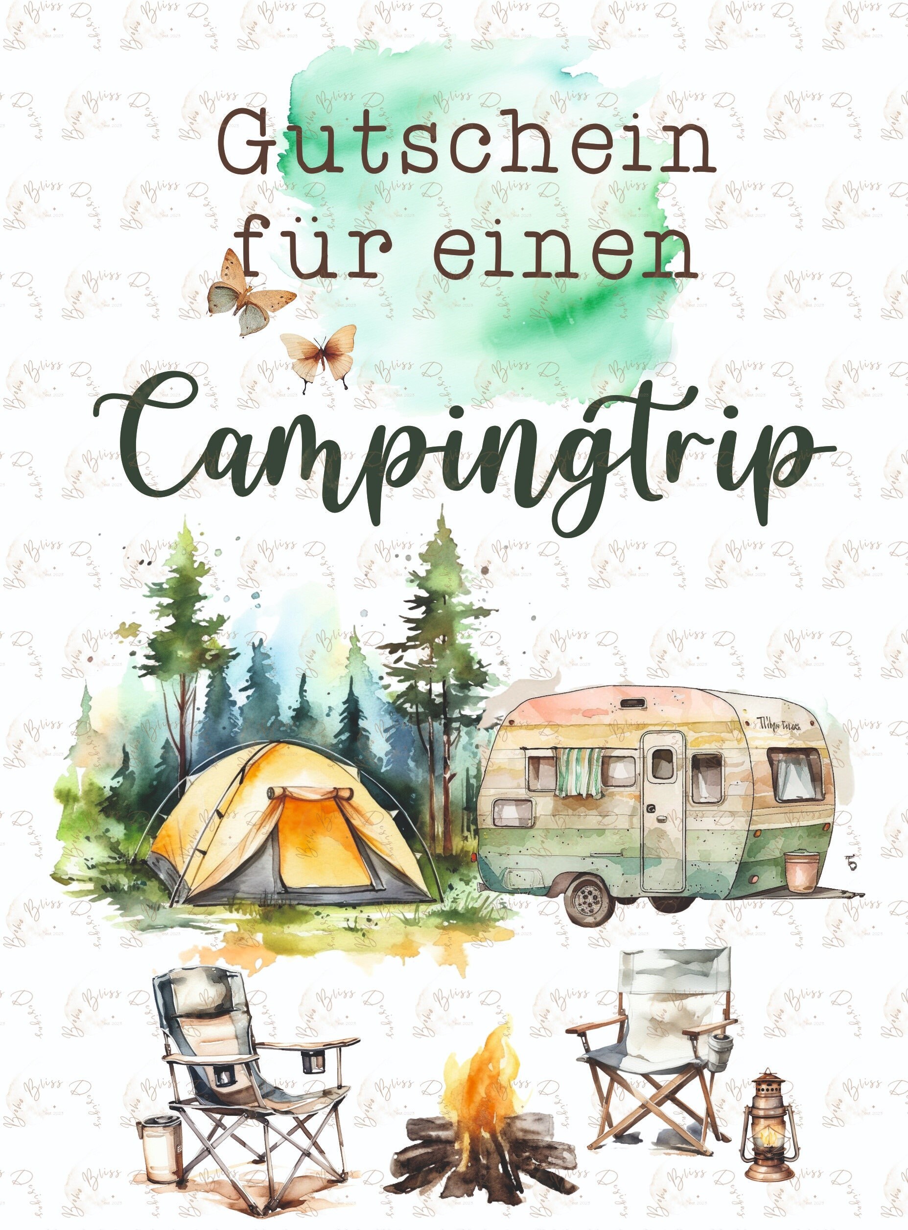 Camping Voucher, Birthday Voucher, Voucher for Children, Gift Voucher