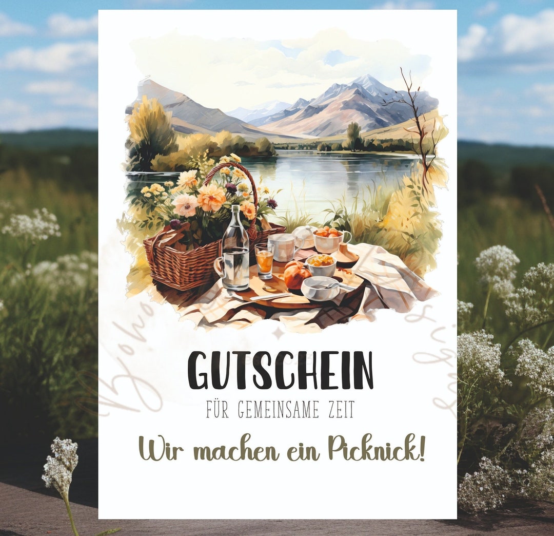 Picnic Invitation Picnic Invitation Picnic Voucher Picnic Etsy