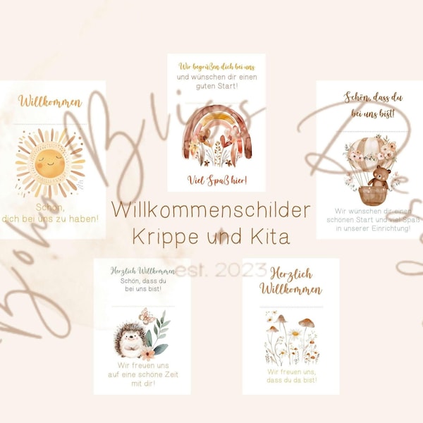 Willkommensschild zum ausdrucken - Etsy.de