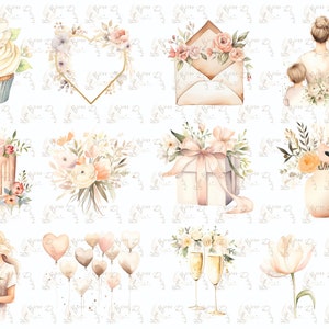 Clipart fête des mères, clipart maman, fête des mères png, graphiques png fête des mères, clipart fête des mères aquarelle, téléchargement instantané pour une utilisation commerciale