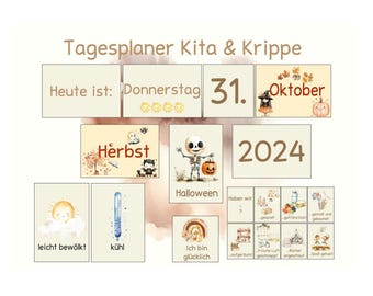 Morning circle cards kindergarten, daily planner kindergarten, daily planner crèche, daily plan child, weekly planner kindergarten, Montessori cards
