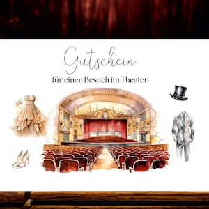 Kupon do teatru, szablon do druku, bilet do teatru, teatr z kartą kuponową, teatr biletowy, teatr z kuponem, teatr z kuponem podarunkowym