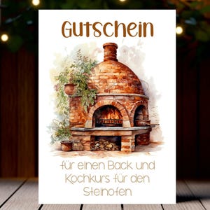 Buono forno in pietra, buono corso di cucina, buono cucina, buono cottura, carta buono cucina, buono cucina, buono regalo cucina