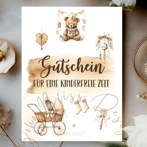 Kindvrijwaardebon, oppasbon, kinderopvangbon, cadeaubon voor ouders, waardebon voor ouders, ouderlijke time-out, voor ouders