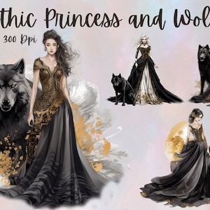 Gothic Princess And Wolf,Png Clipart,Transparent Png Gothic Princess,Commercial Use