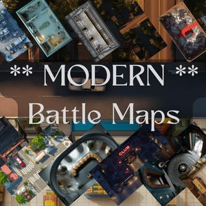 560 Modern DnD Battle maps: Enhance Your Urban Adventures,Digital RPG Maps,Dnd Battle Map,Dnd Map