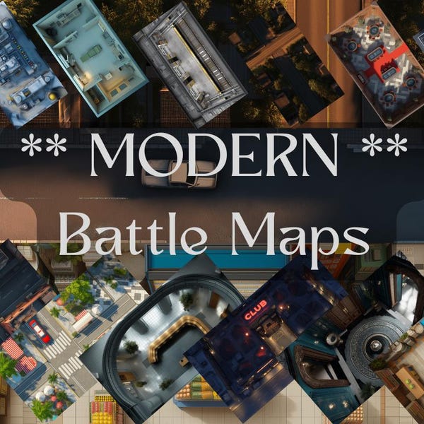 Dnd Modern City Map - Etsy